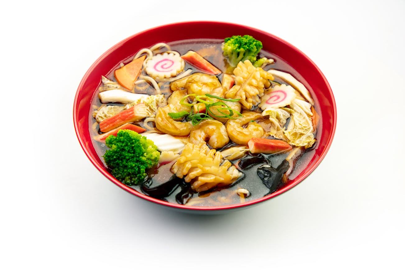 Noodle soup with shrimp
